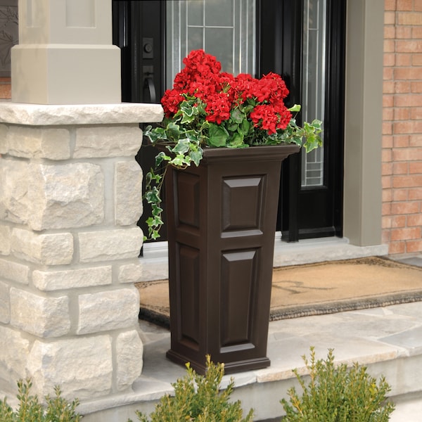 Nantucket Tall Planter - Espresso